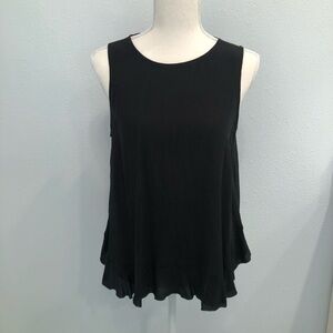 Madewell black sleeveless top